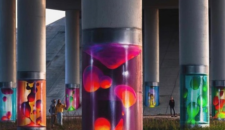 В Калуге уличные художники разрисуют опоры Гагаринского моста