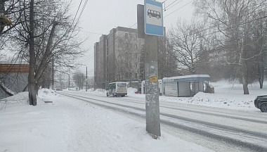 Снег продолжает идти в Калуге