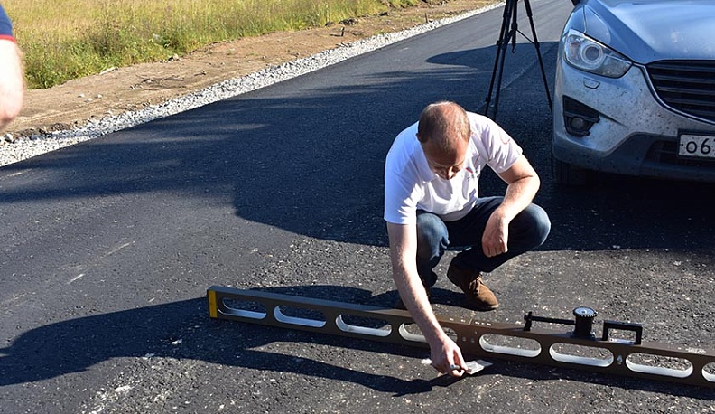 Калужский ОНФ проверил качество ремонта дороги на Утешево 