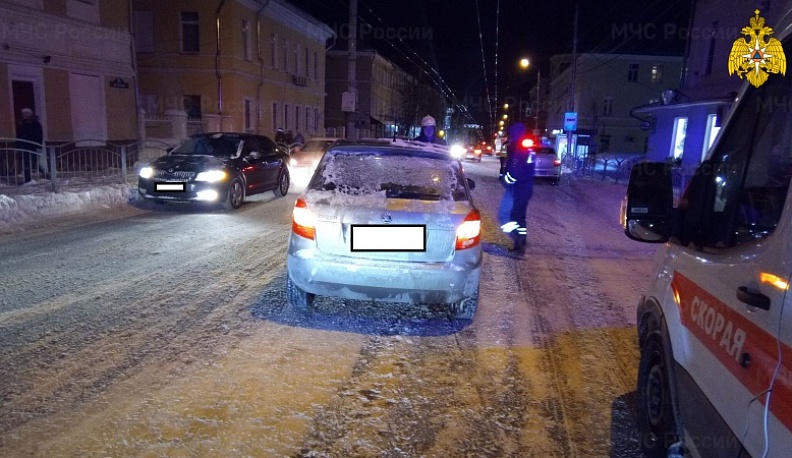 В Калуге на улице Ленина машина сбила пешехода