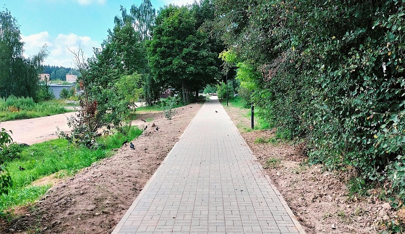 В Жуковском районе облагородили пешеходную зону за 4,3 миллиона рублей