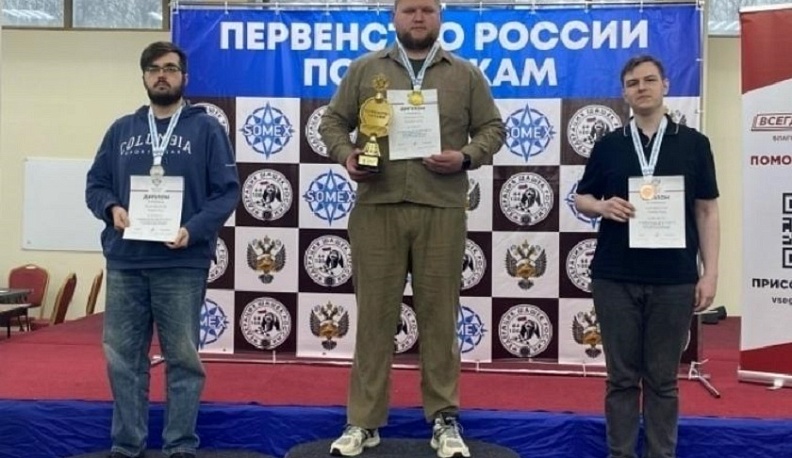 Калужские спортсмены завоевали комплект медалей на Первенстве России по шашкам
