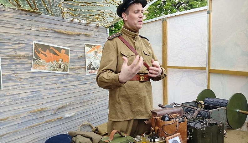 В Калуге Театральная площадь превратилась в музей Великой Отечественной войны