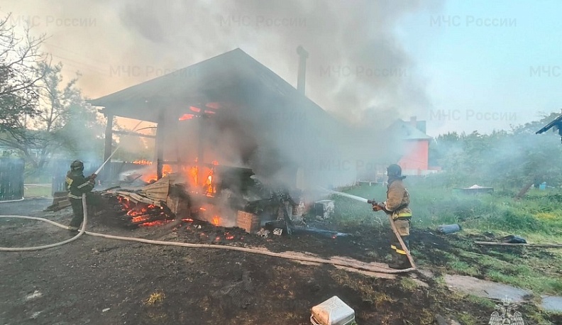 В Малоярославецком районе дотла сгорел дом