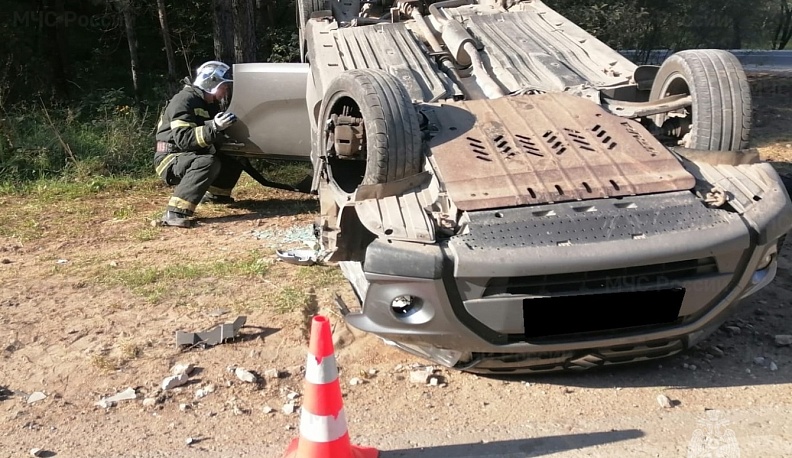 Две иномарки столкнулись в Тарусском районе