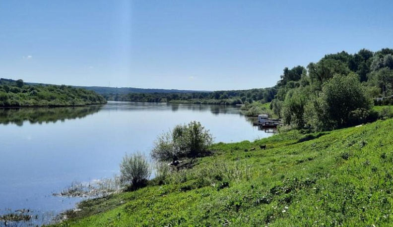 В Тарусе благоустраивают городской пляж