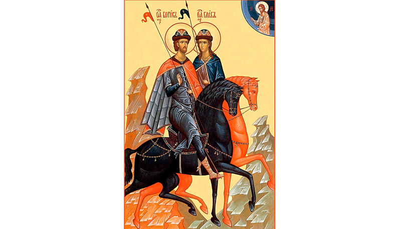 Святые страстотерпцы князья Борис и Глеб – покровители  Железнодорожных войск.