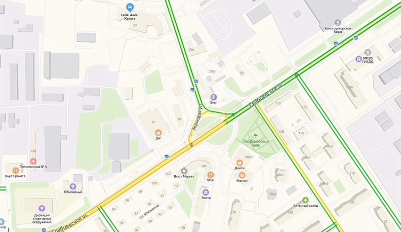 На перекрестке Грабцевского шоссе и Зерновой столкнулись машины