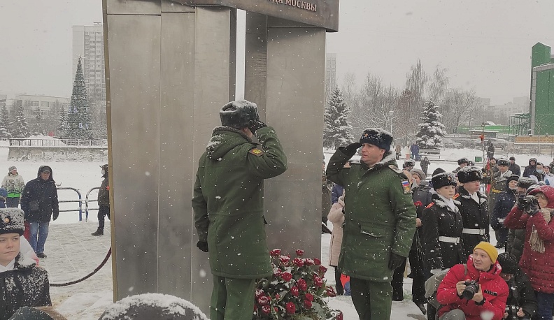 В Зеленограде открыли памятную стелу, выполненную по проекту калужского архитектора