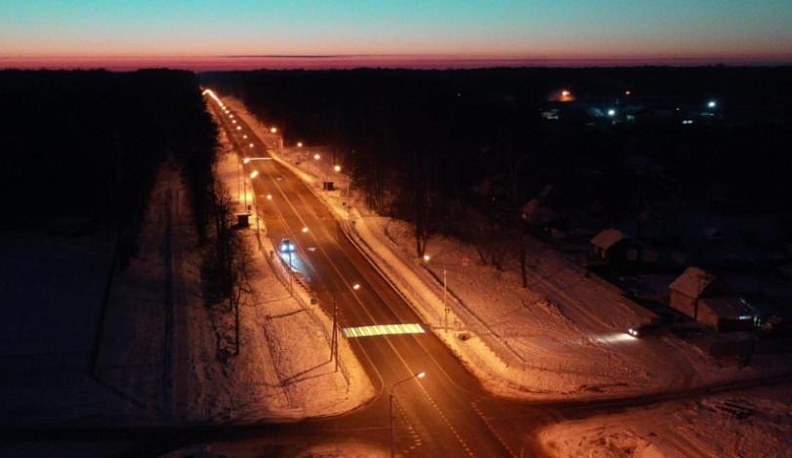 На дорогах Калужской области появились светодиодные проекторы разметки