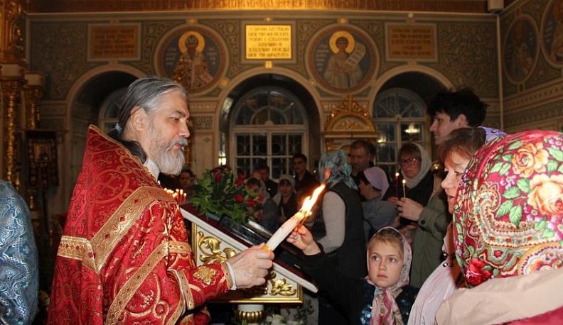 Православные верующие Тарусского района встретили Пасху