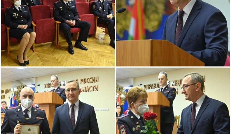 Владислав Шапша поблагодарил калужских полицейских за вклад в борьбу с коронавирусом