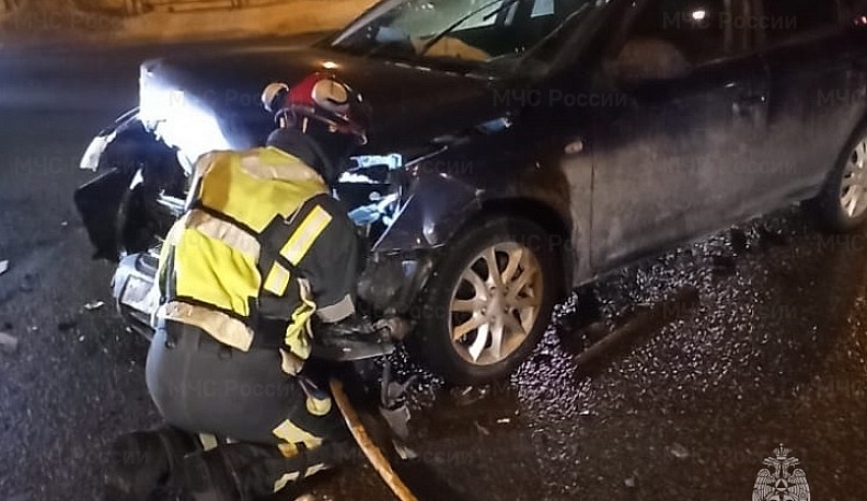 В Обнинске вечером столкнулись «Киа» и «Шевроле»