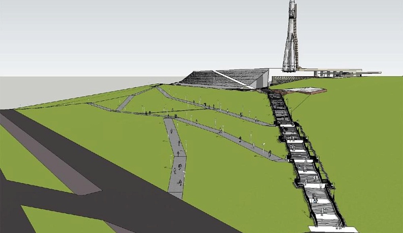 Склон у музея станет видовым местом