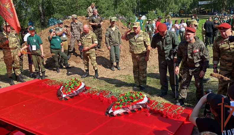 Калужские росгвардейцы приняли участие в перезахоронении останков более 180 бойцов Красной Армии