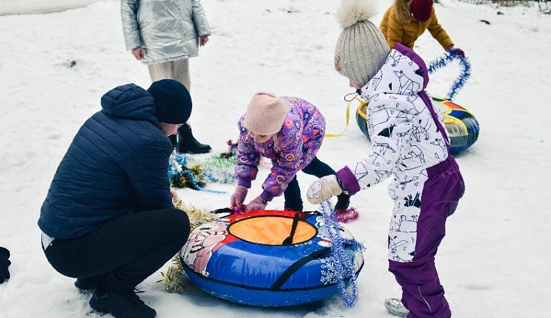 В Людиновском районе прошел фестиваль санок
