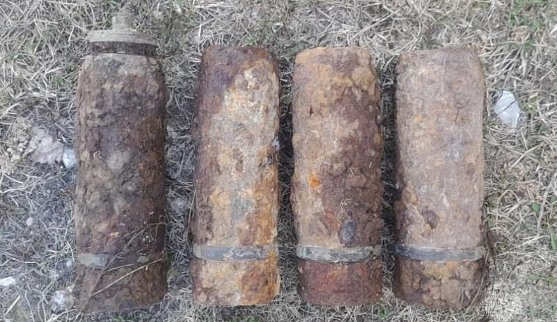 В Людиновском округе обезвредили четыре снаряда времён Великой Отечественной войны