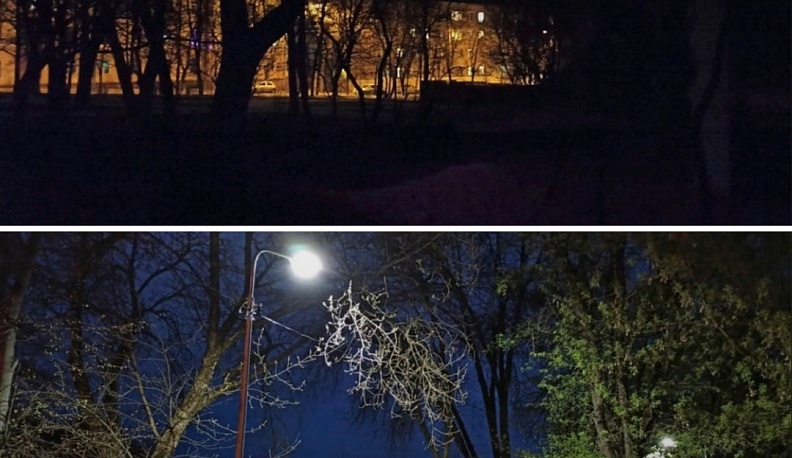 Возле палат Коробовых в Калуге включили освещение