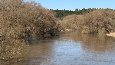 В Обнинске начал падать уровень воды