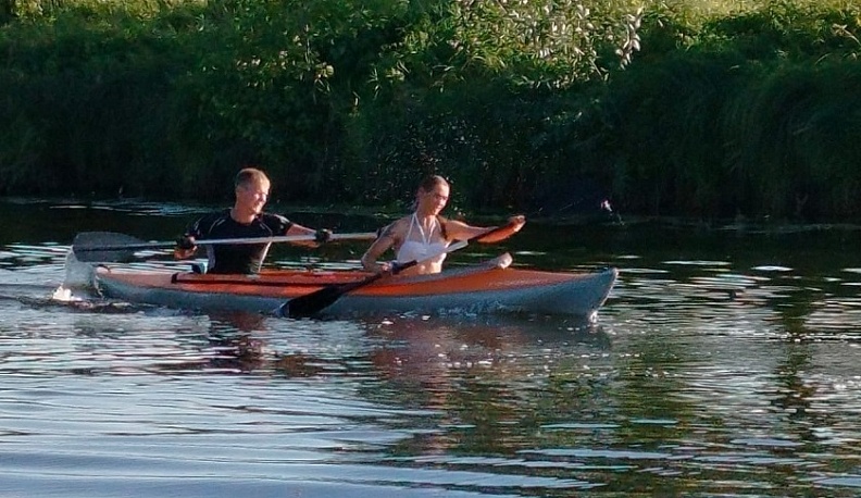 В Жуковском районе прошли состязания на байдарках