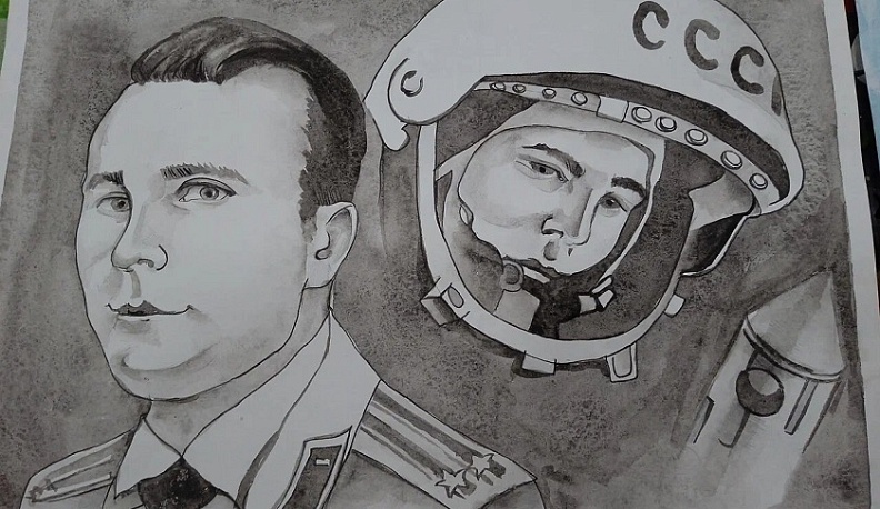 В калужской библиотеке для слепых им. Н. Островского работает конкурсная выставка детского рисунка «Человек. Вселенная. Космос»