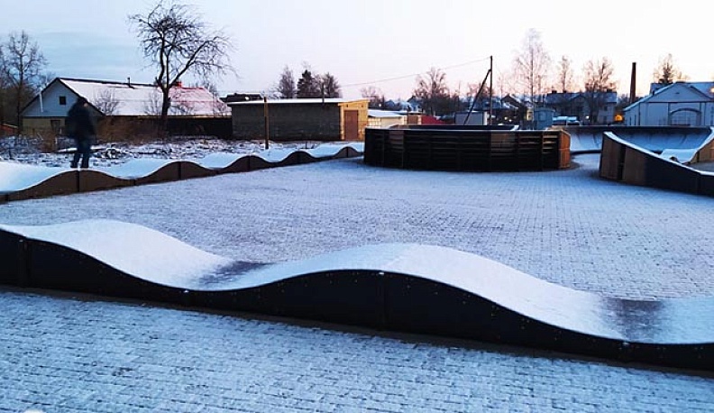 В Сосенском появился памп-трек