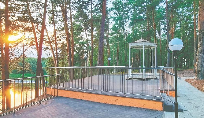 г. Юхнов. Устройство видовой смотровой площадки.