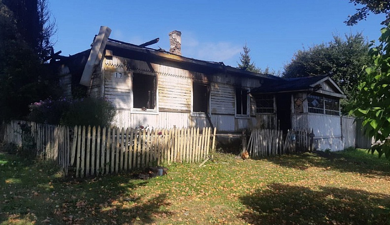 Пожар в Сухиничском районе унес жизнь человека