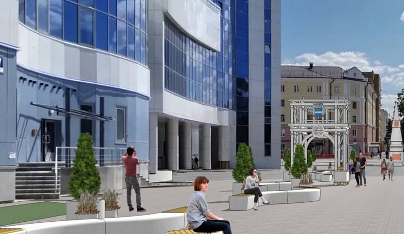 В Калуге начали строить новые «Московские ворота» у Дворца спорта