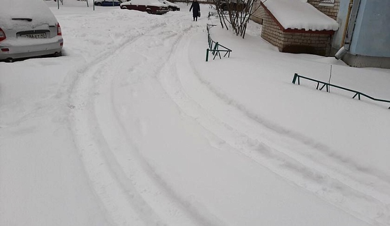 В Калуге 16 управляющих компаний из 74 чистили снег во дворах