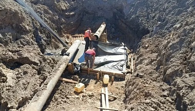 На улице Путейской в Калуге продолжается капитальный ремонт водопровода