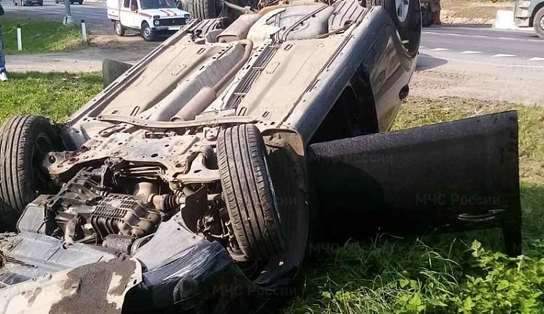 Под Обнинском перевернулся Форд