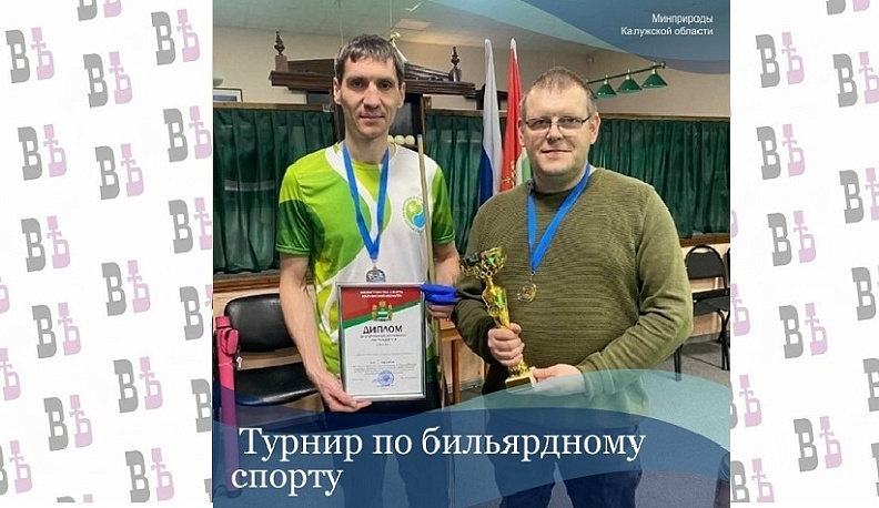 Сотрудники минприроды Калужской области завоевали бронзу на бильярдном турнире