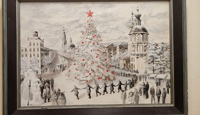 В калужском Доме музыки работает выставка «Такая разная зима»