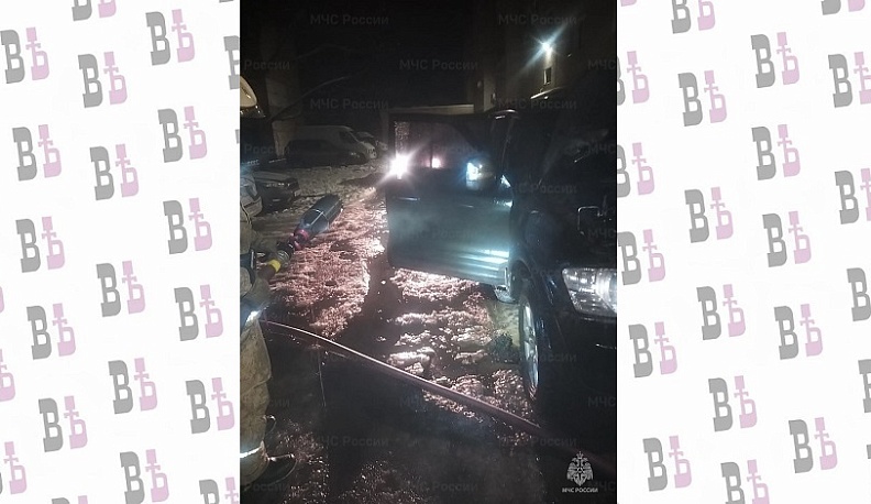 В Калужской области загорелся автомобиль