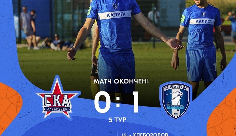ФК «Калуга» выиграл пятый матч подряд