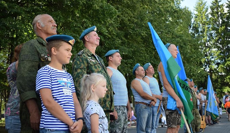 Десантники Тарусского района встретили свой праздник