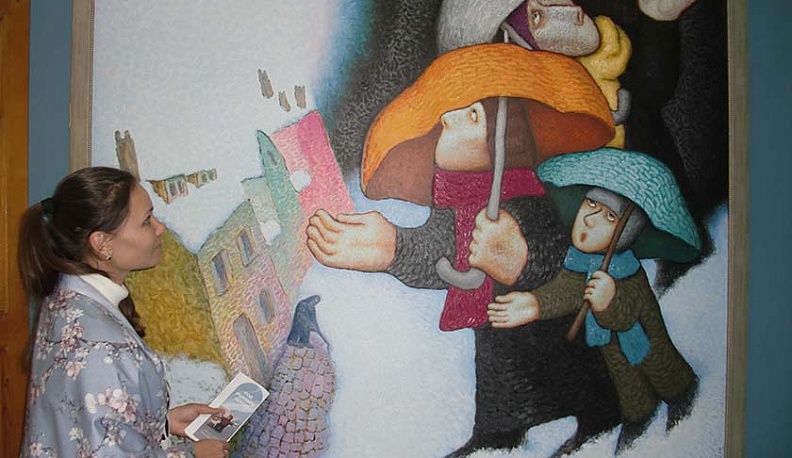 В Калуге проходит выставка художника-примитивиста