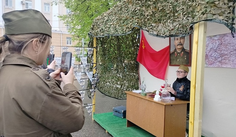 В Калуге Театральная площадь превратилась в музей Великой Отечественной войны