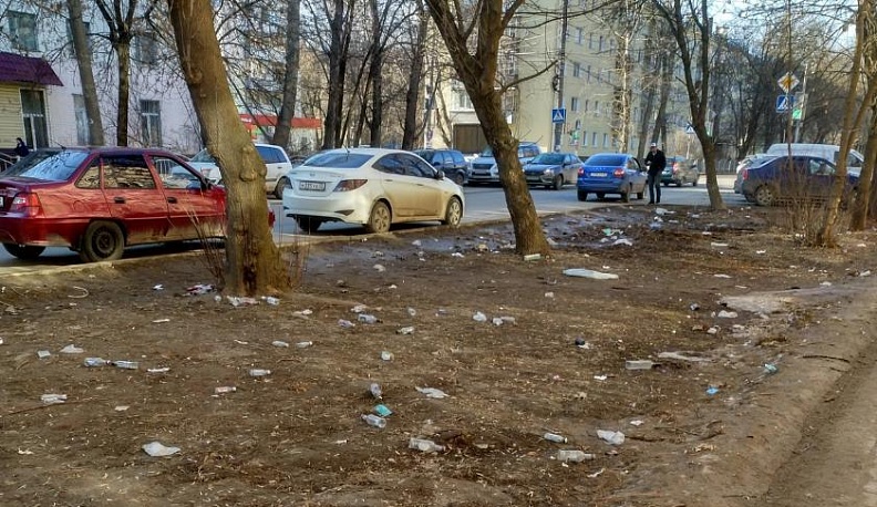 После жалоб в соцсетях в Калуге и Людинове убрали мусор