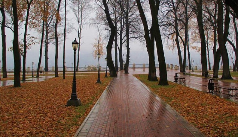 Осенняя погода пришла в Калугу на два дня