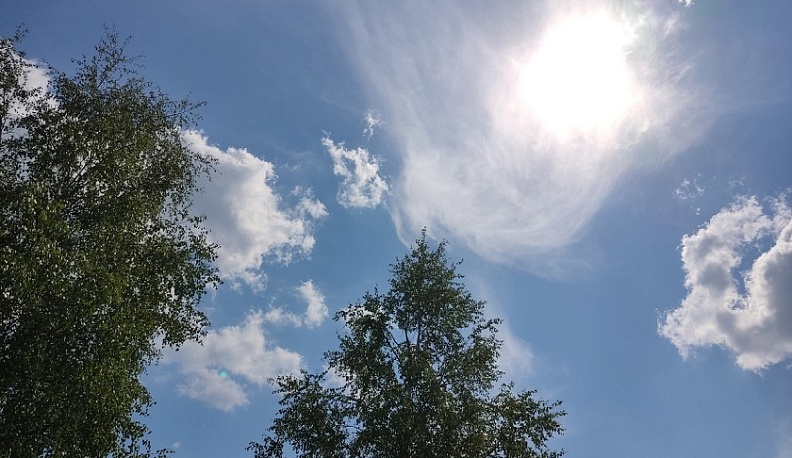 В Калуге продолжает держаться жаркая и солнечная погода