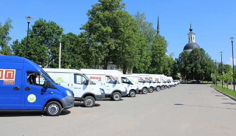 В Мосальске прошел смотр техники транспорта областной потребкооперации