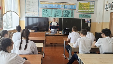 В Ферзиковском округе прошел «Урок мужества» с участником СВО