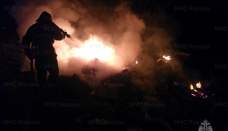 Ночью в Сухиничском районе дотла сгорел дом