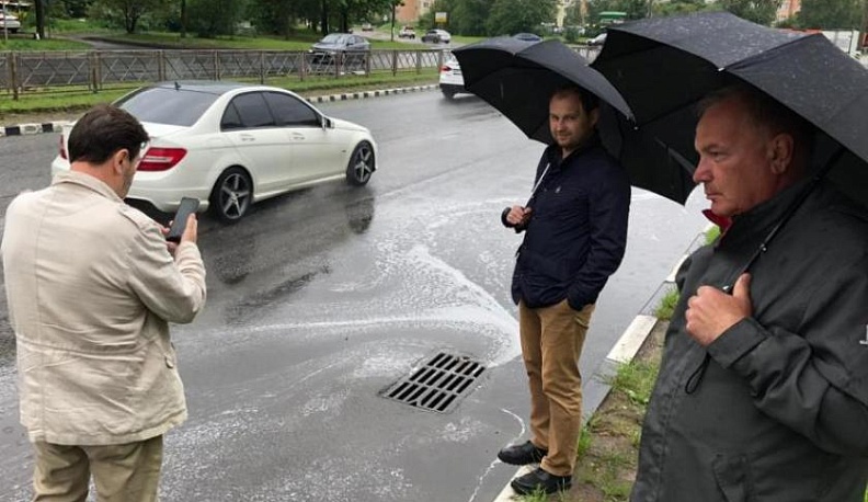 В Обнинске оценили качество новой ливневой канализации