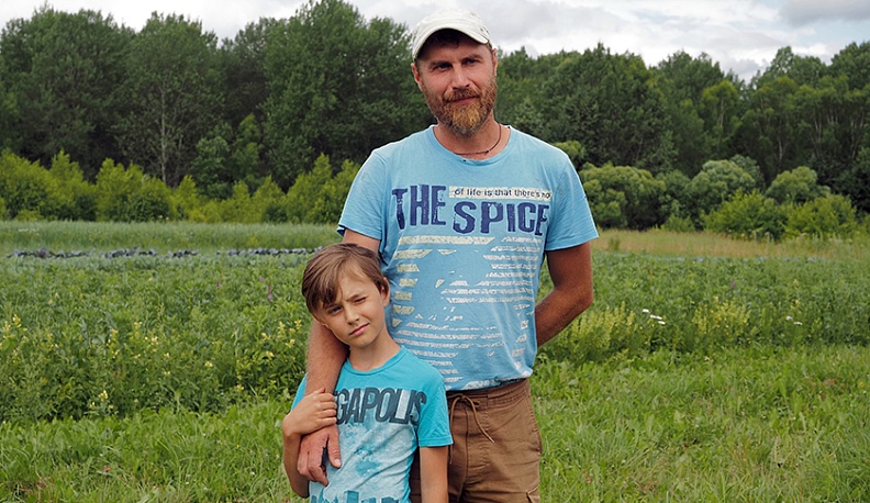 Алексей с сыном.