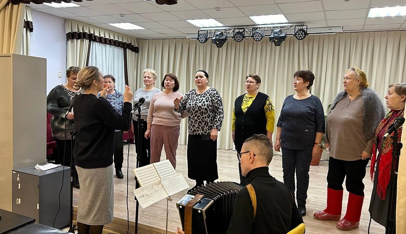 Ансамбль из Ферзиковского района готовится к областному конкурсу народной песни