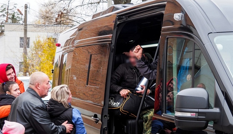 Новая группа мобилизованных калужан отправилась в Ногинск на обучение