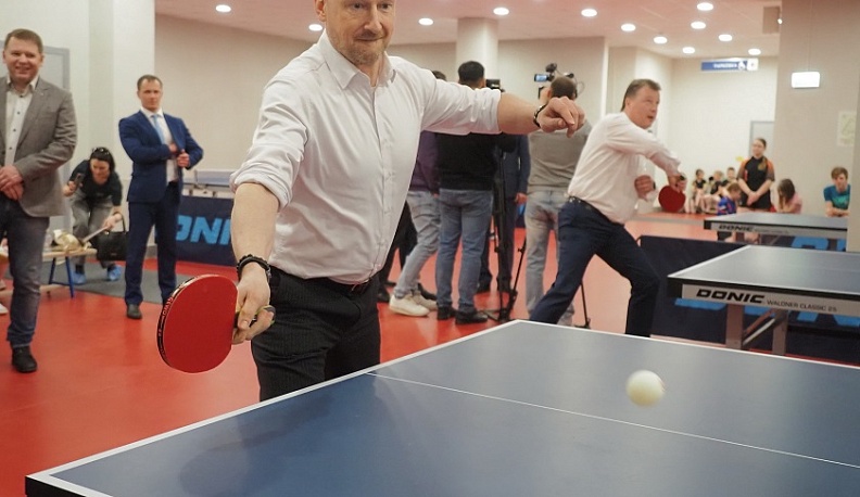 В Калуге открыли зал настольного тенниса
